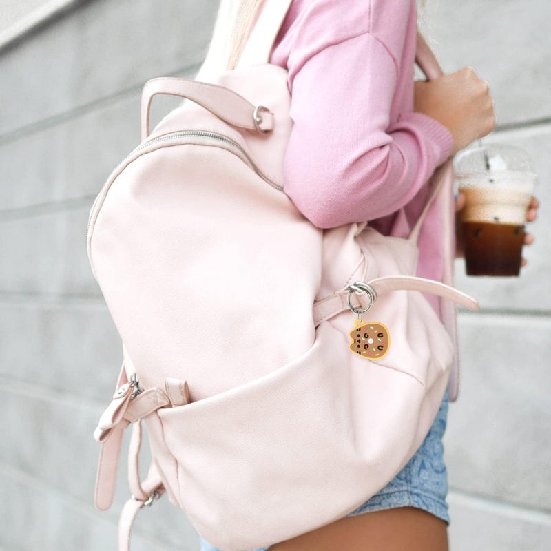 iFace x Pusheen Café Series Silicone Protective Cover [ Compatible with Apple AirTag][Cute Character Case] [Carabiner Keychain Clip Included] - Donut - Image 5